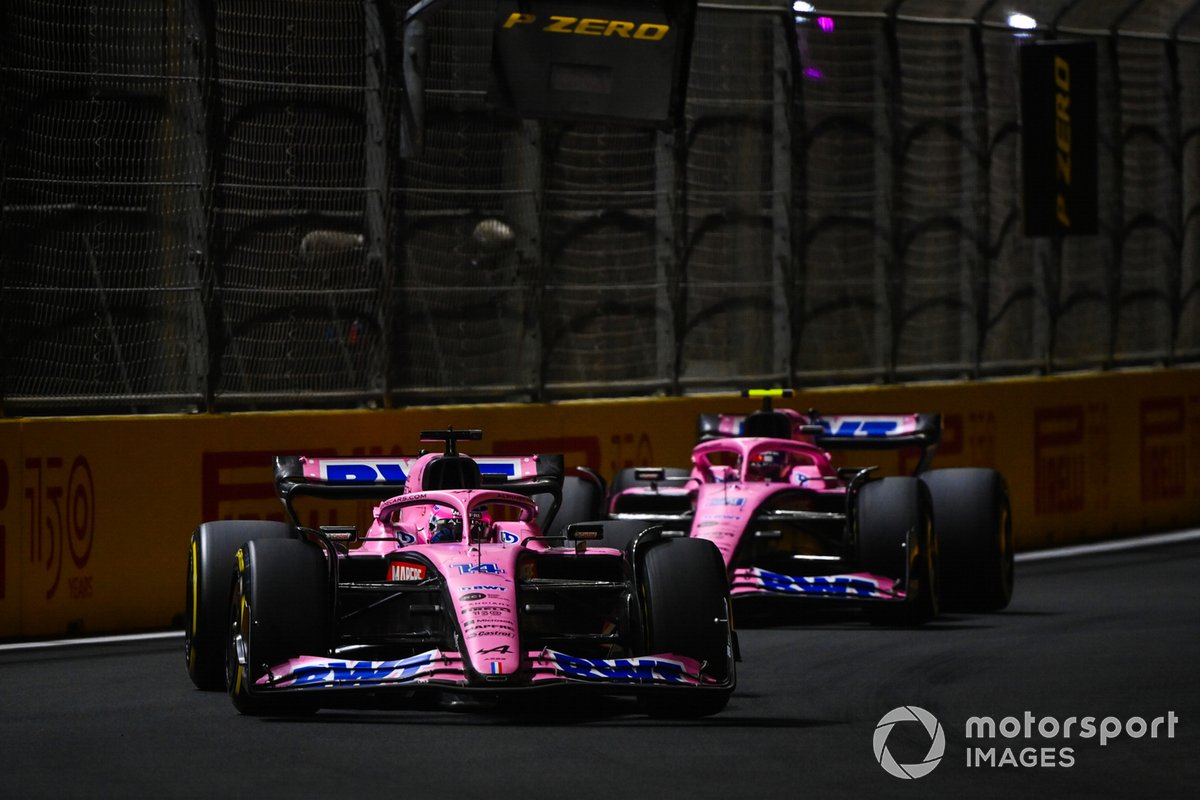 Fernando Alonso, Alpine A522, Esteban Ocon, Alpine A522