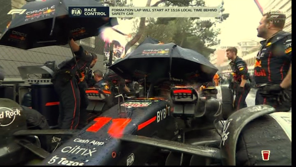 Monaco Grand Prix start DELAYED as rain lashes down causing F1 safety  concerns and dark clouds loom overhead