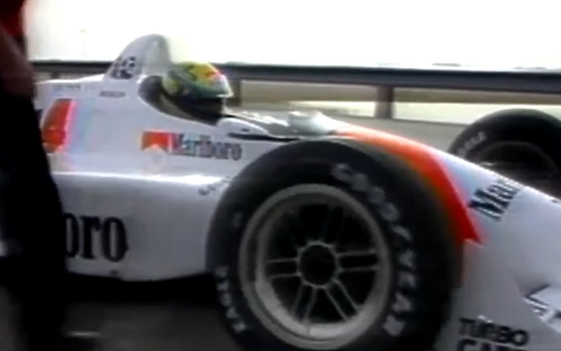 Senna indycar test