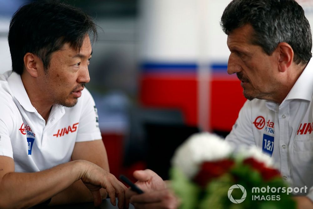 Ayao Komatsu, Chief Engineer, Haas F1, Guenther Steiner, Team Principal, Haas F1
