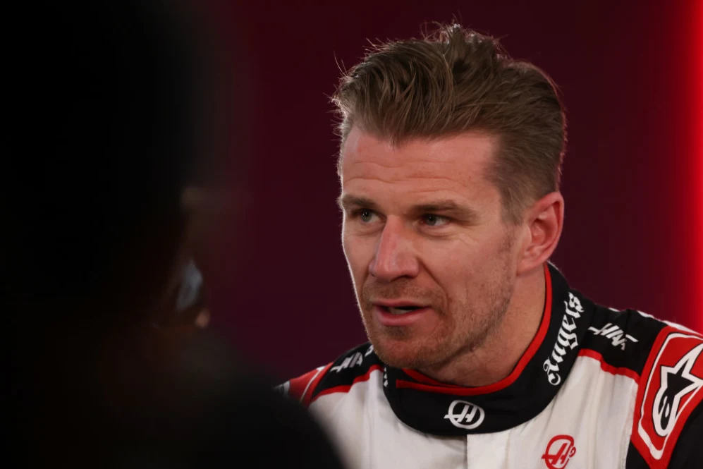 Nico Hulkenberg of Haas after qualifying ahead of the Formula 1 Bahrain Grand Prix at Sakhir